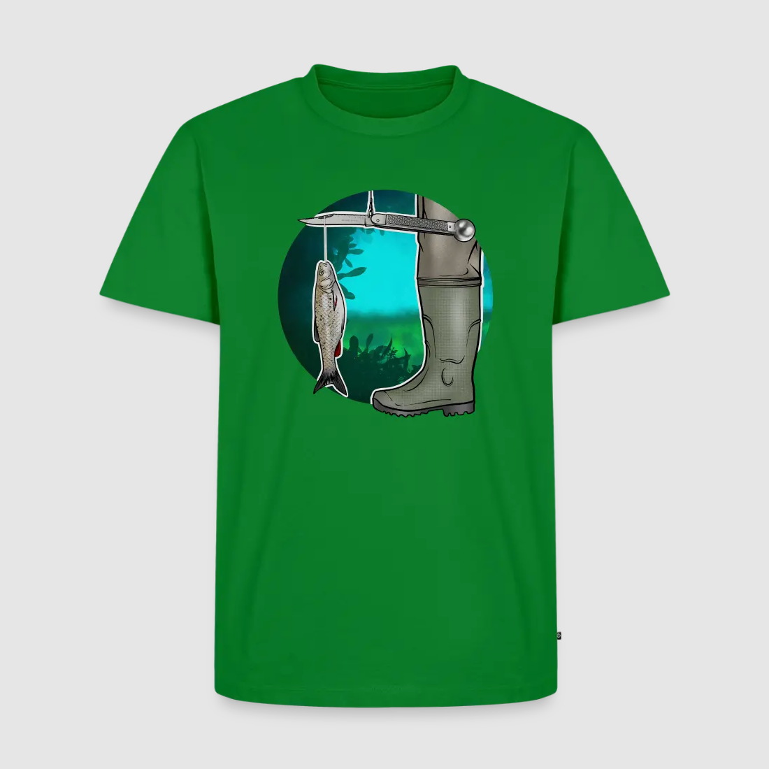 PUMA Men´s Premium T-Shirt "Waagemesser – Petri Heil"