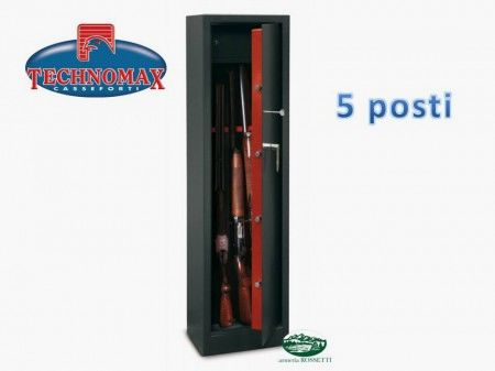 TECHNOMAX Armadio 5 posti con tesoretto TCH/5