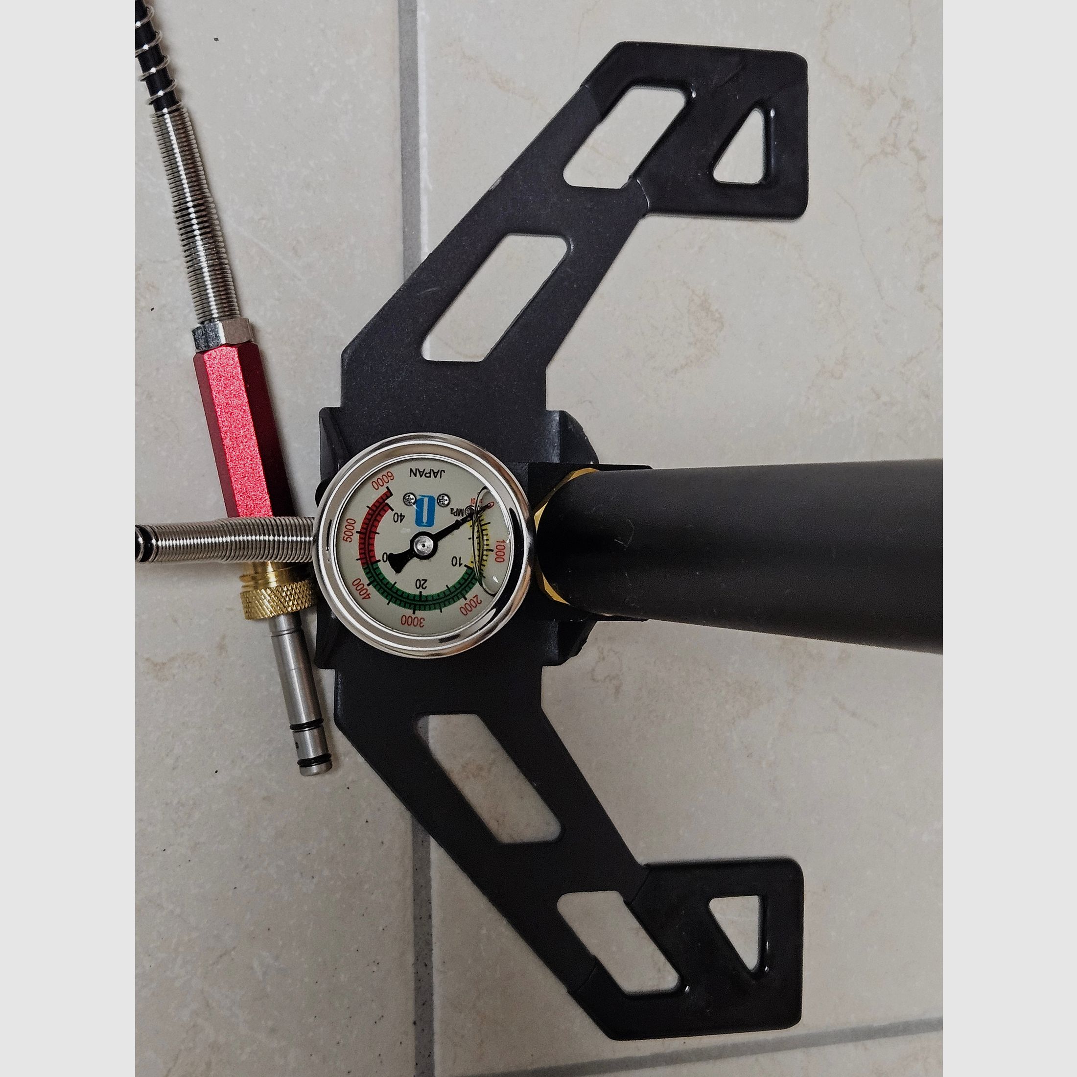 Air rifle AEA HPMAX Mk2 incl. case, scope, moderator and other accessories