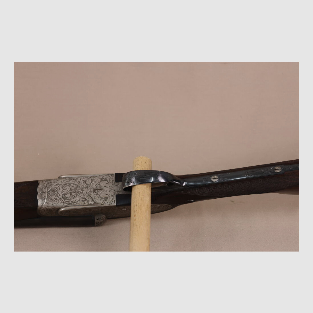 Armas Garbi side lock over and under shotgun // TOP wood / engraving / single trigger!