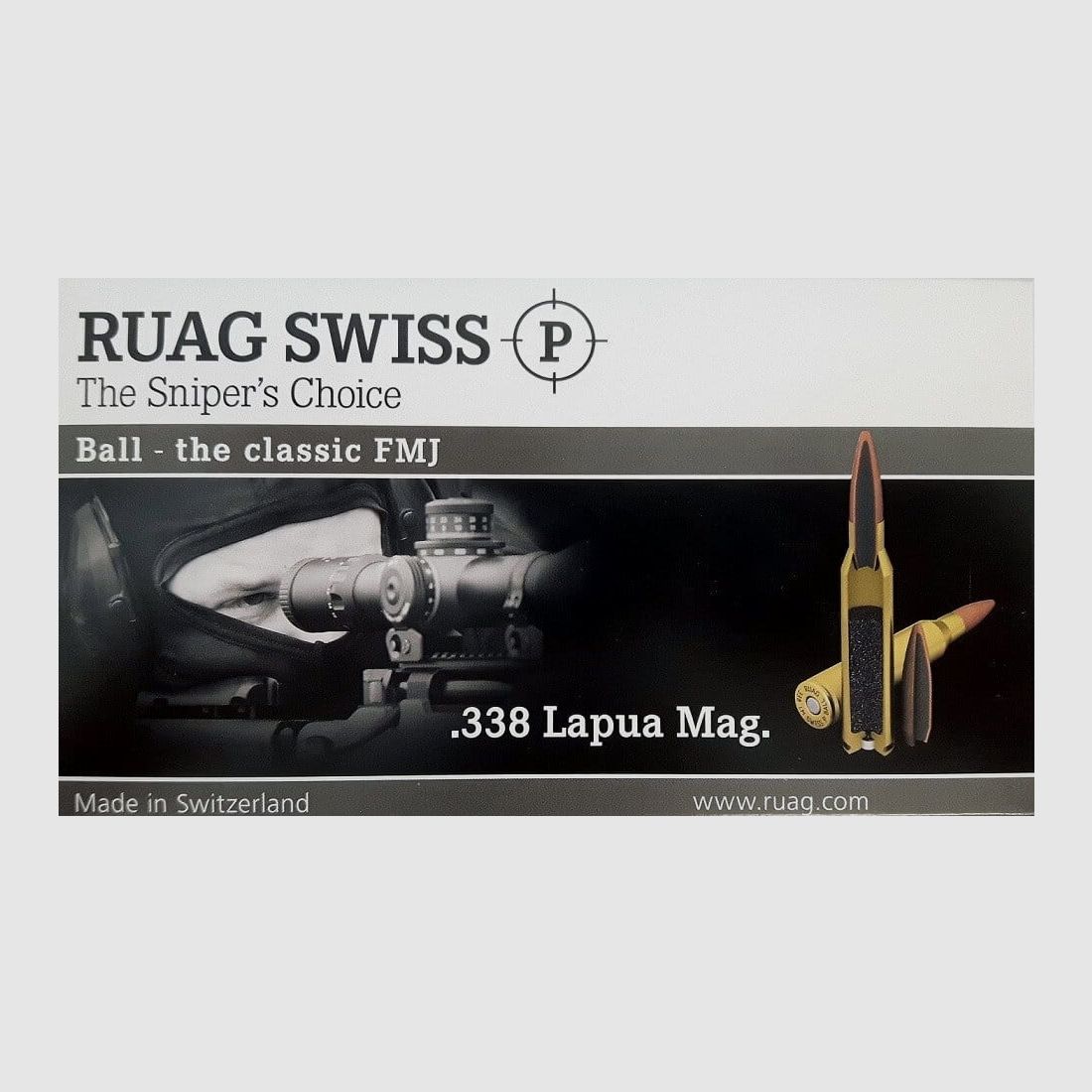 Ruag Swiss The Sniper's Choice .338 Lapua Mag. 251 gr - 20 pz.