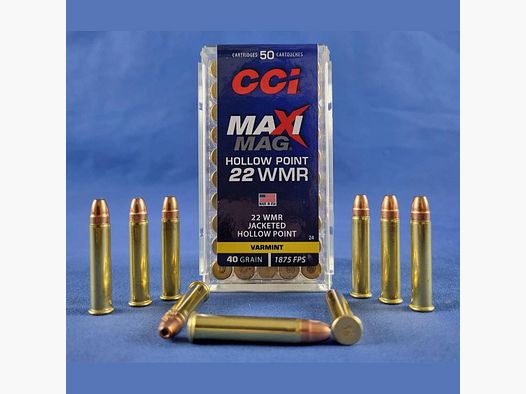 CCI 22 WMR HP MAXI MAG 40grs 2,6g JHP