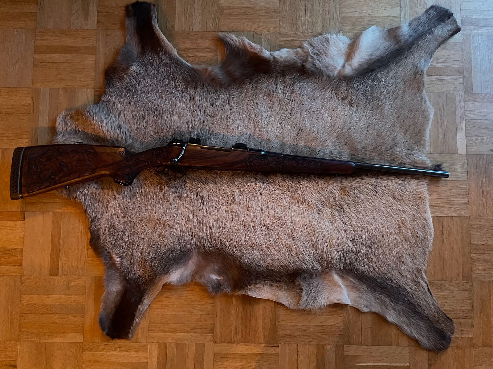 Mauser 98 en .308 découpes de crosse