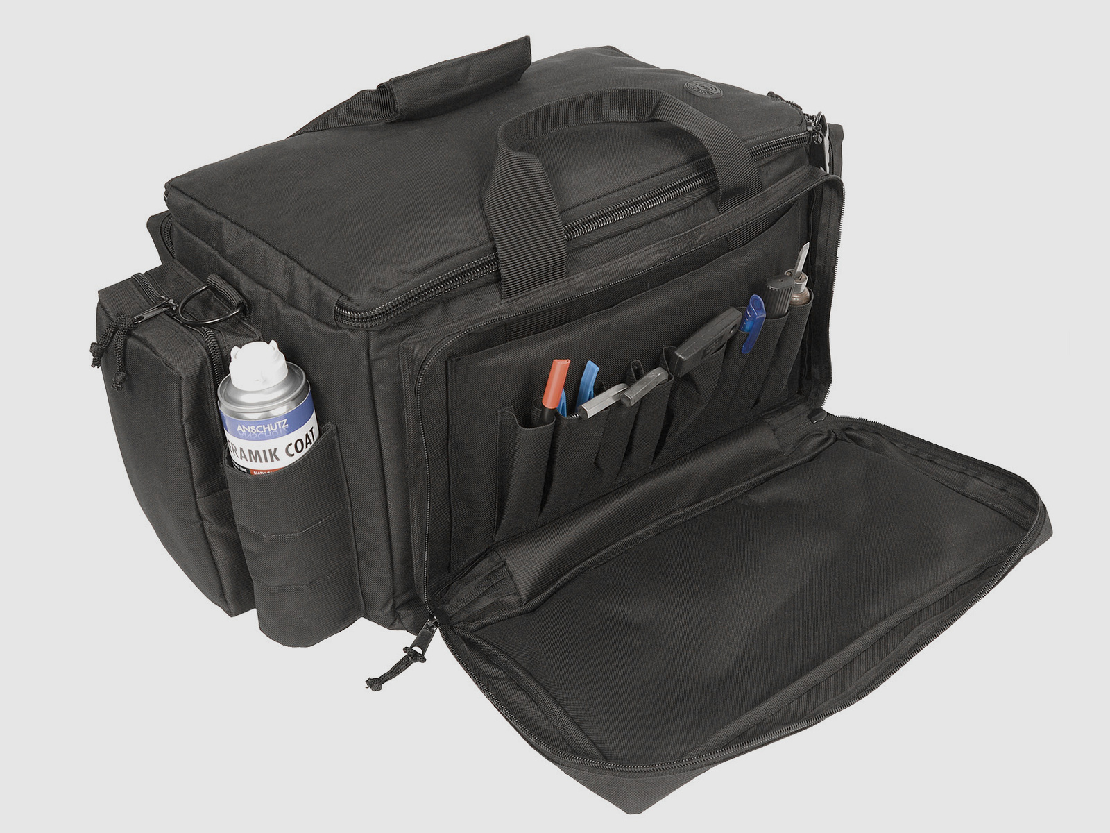 ahg-Anschütz Range Bag für Kurzwaffen und Zubehör (schwarz)