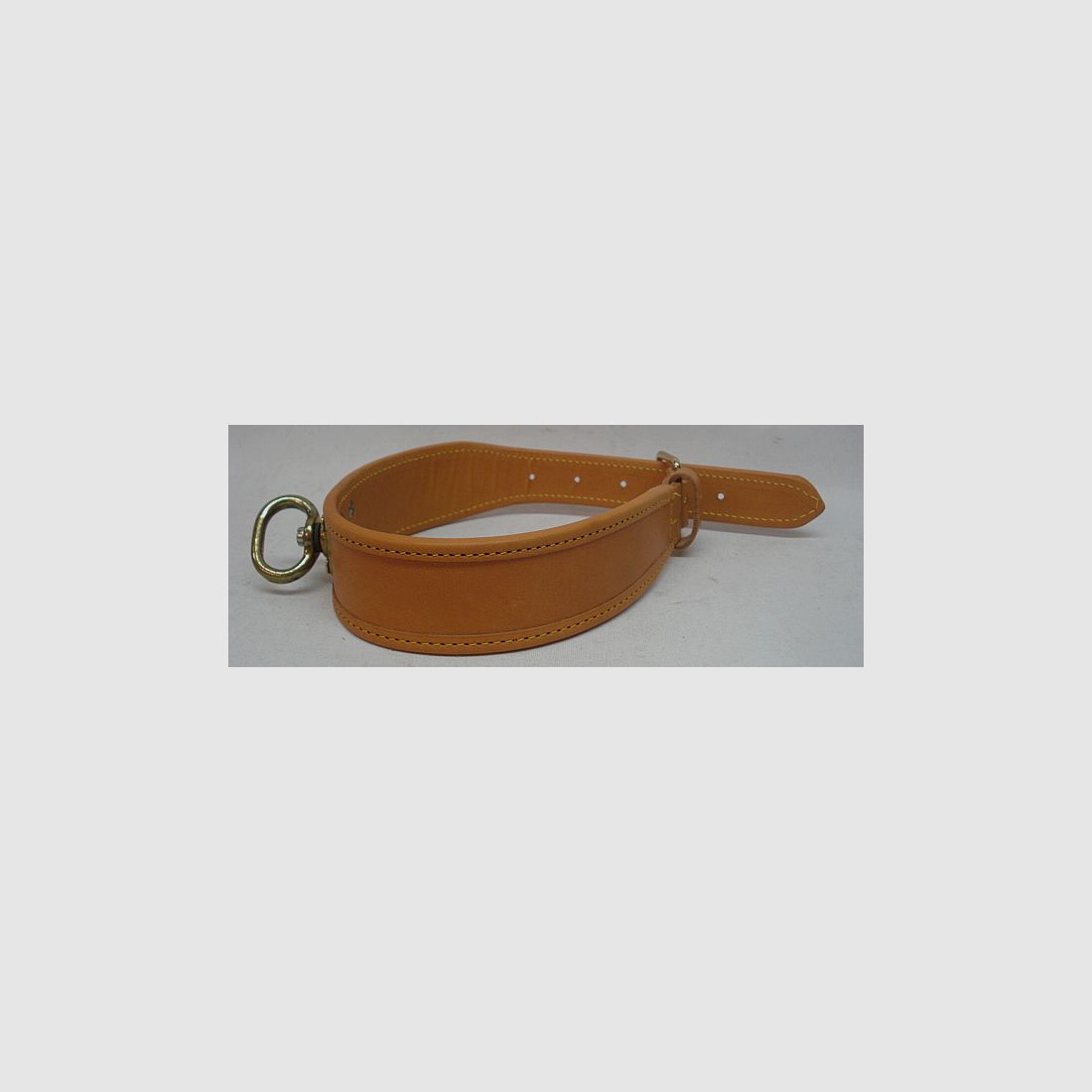 Schweißhalsung 55 cm - 40 mm Breite, Naturbraun