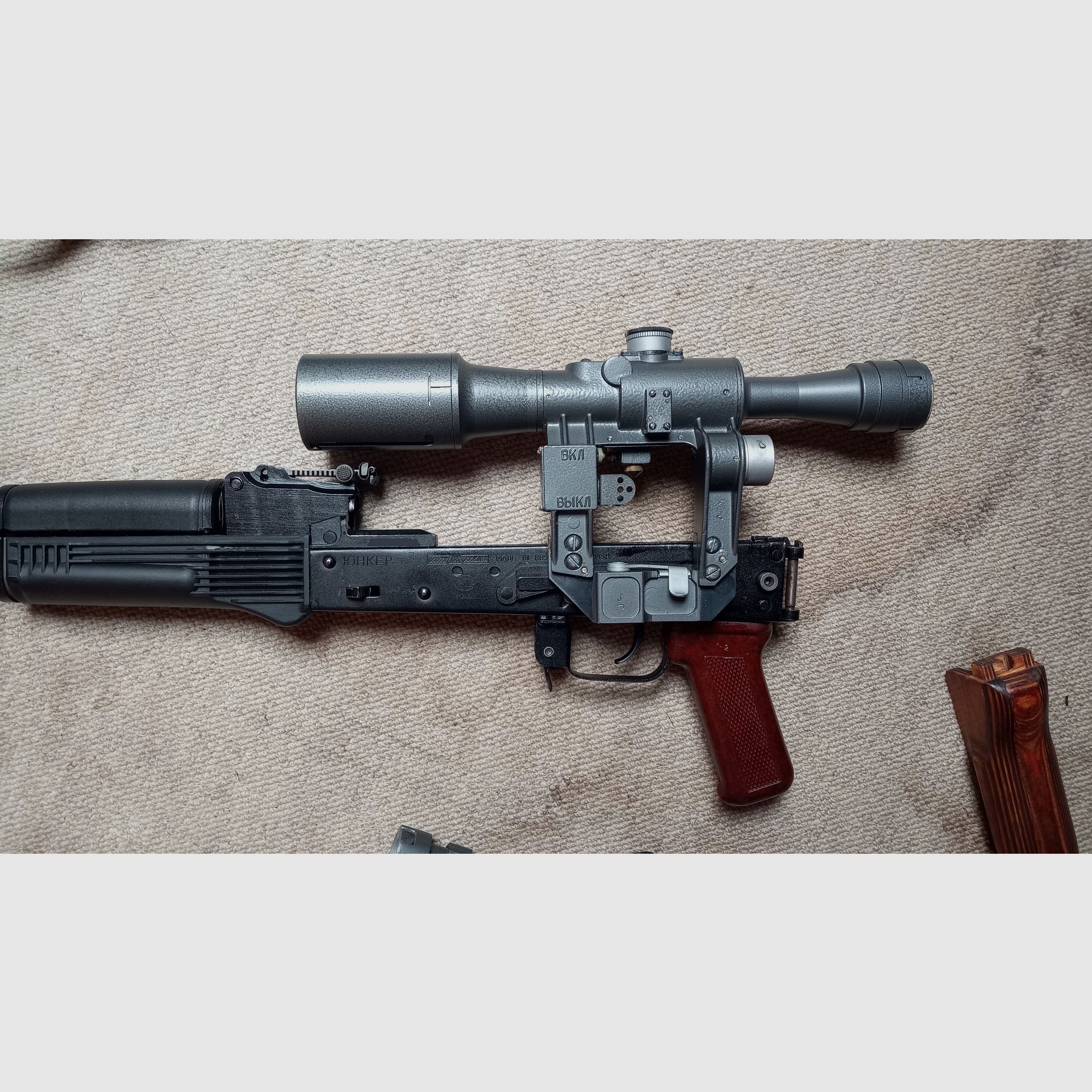 Tauschangebot: 6x38 PSOP Wit-Russische PSO-1 voor AK Rail / Mechanisch perfect, glashelder zicht & verlichting werkt // Richtkijker Optiek