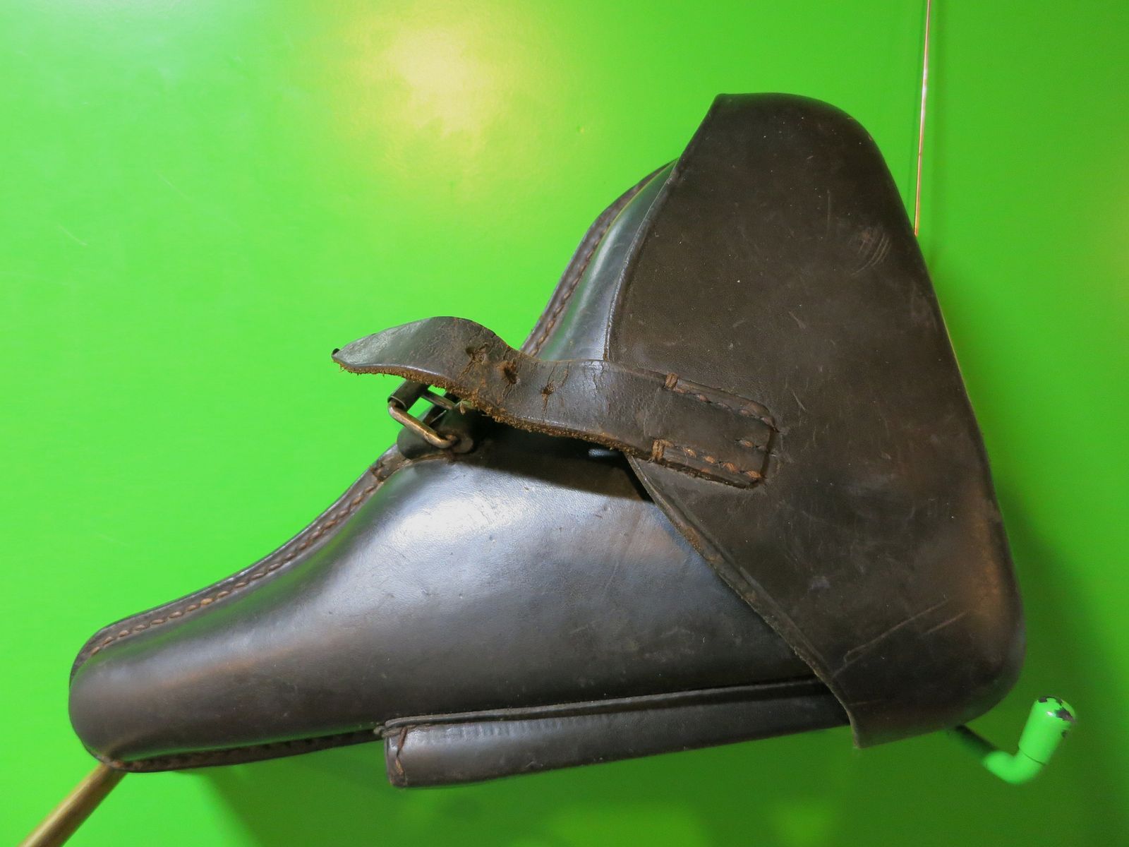 Gürtelholster Pistole Mauser/DWM/Erfurt P08 original,  Leder, Wehrmacht