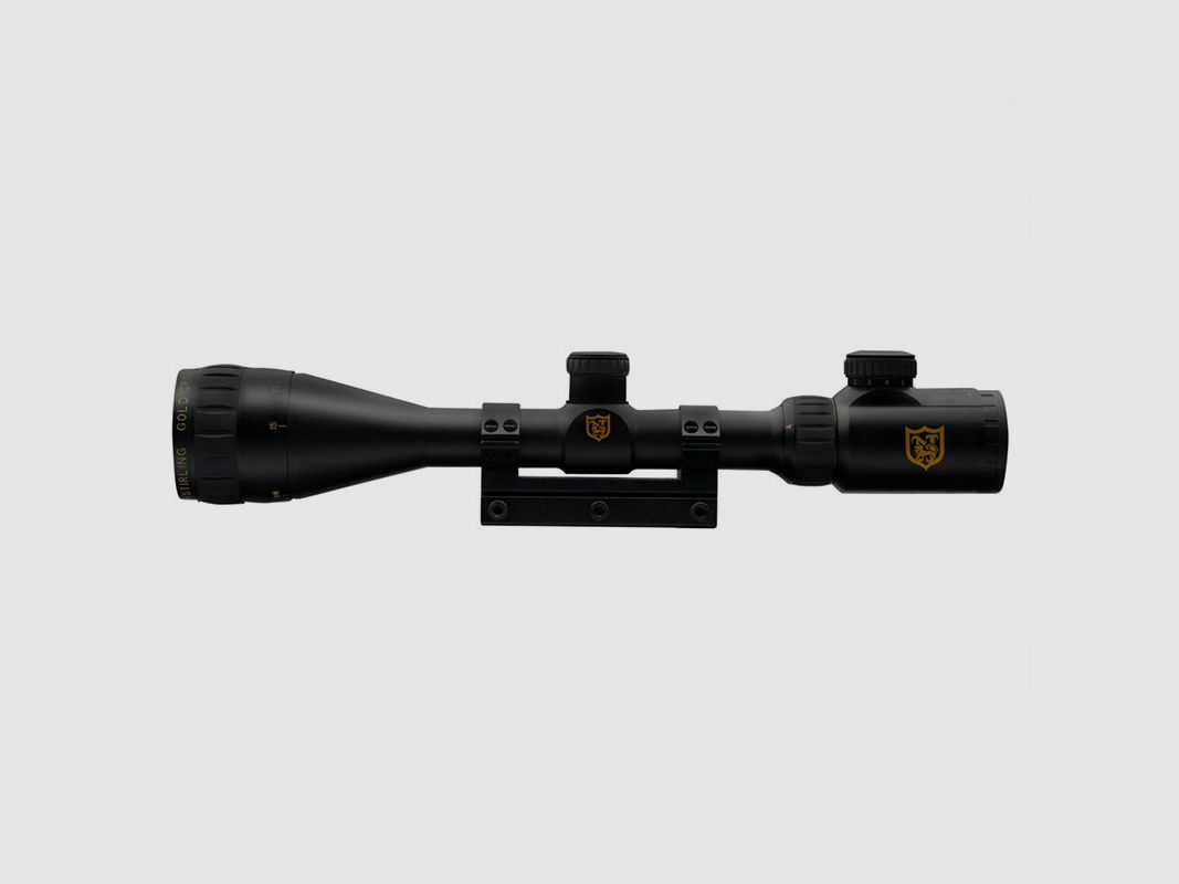 OPTIK – NIKKO STIRLING – AIRKING 4-12×42 Illuminierte Halbmil-Dot 3/8 Zoll Montagen, Bild 1 von 3