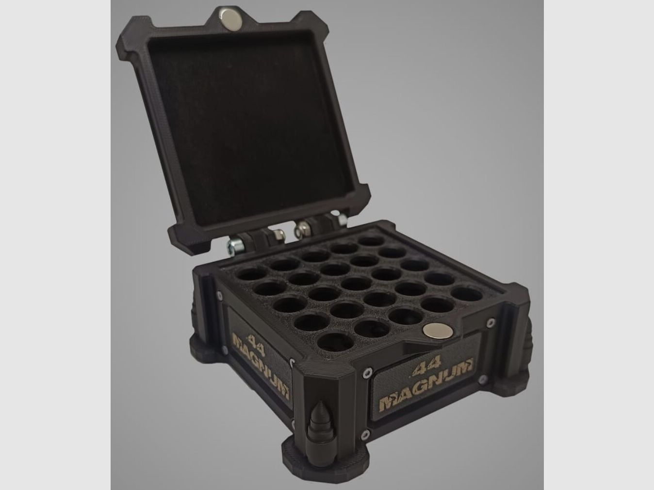 3D-Printed Precision Ammo Box, Cartridge Box, AmmoBox .44 Magnum V2
