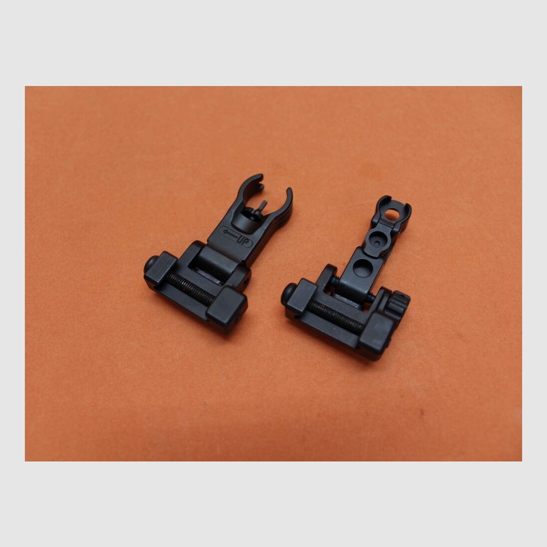 Visée Recknagel Era-Tac (T0541-2355) style HK, 1,35 mm de guidon, alu noir pour profil Picatinny, avec guidon rabattable