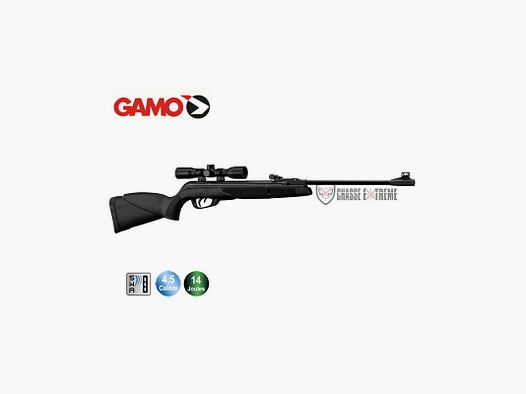 GAMO Black Shadow Cambo 14 Joules mit 4x32 Zielfernrohr + Pro Magnum Diabolos