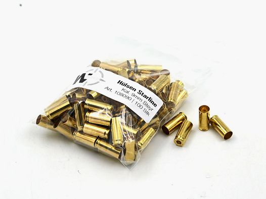 Starline hulzen 9mm Steyr, 100 stuks, | #1130