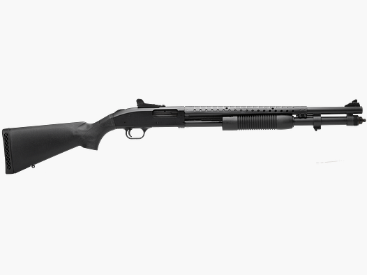Mossberg – Pumpflinte 590A1 / Kal. 12/76 / 20 / 9-Schuss / Ghostring / SpeedFeed-Schaft