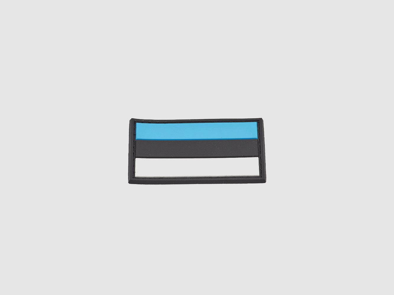 PVC Patch Estonia Flag 3x5cm with hook and loop closure, image 2 of 3