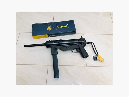 ••• Dekowaffe / Modellwaffe US Maschinenpistole M3 / Greasegun / NEU + OVP •••