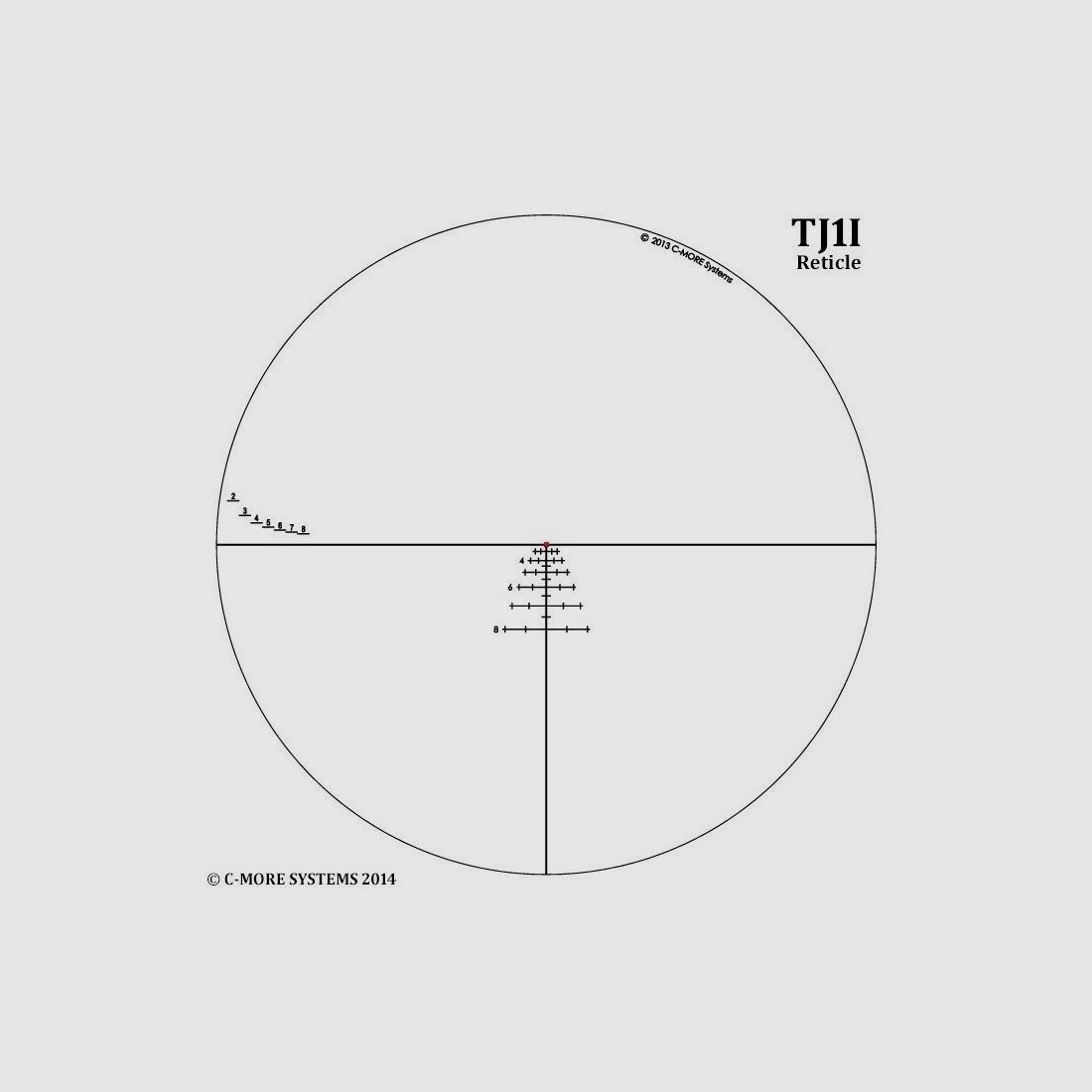 C-MORE C3 RIFLE SCOPE 1-6X24, afbeelding 2 van 2