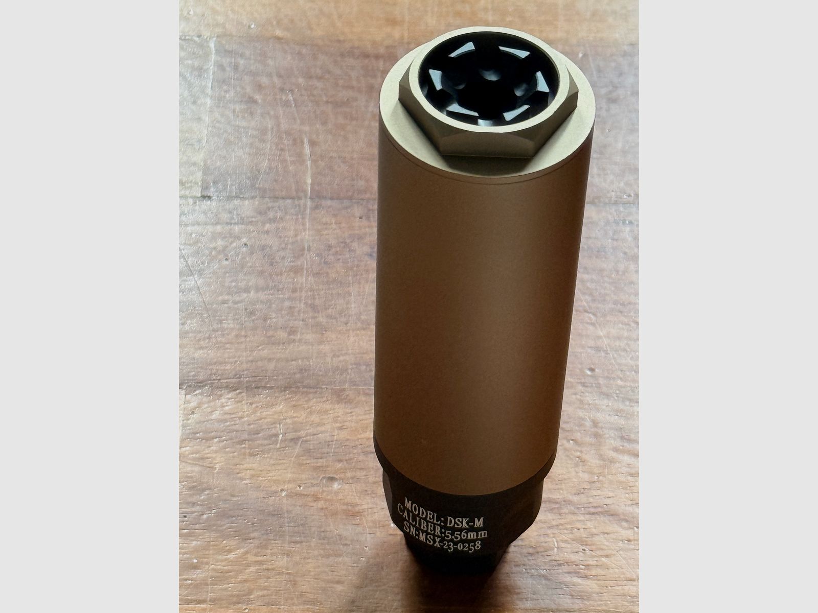 Airsoft MDX Suppressor 14CCW Cerakote Desert Neu