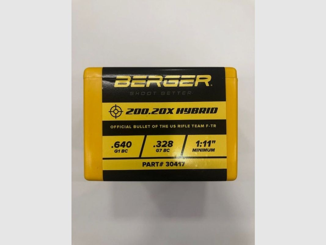 BERGER Balas .30 GR 200.20X G, imagen 1 de 2