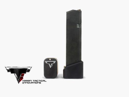 TTI Base Pad Kit Glock 17/22/34/35 +5/6 Flat Black