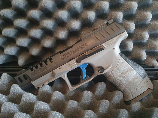 Walther Match Compo 5 CO₂ pistol – like new + 30 gas cartridges, 1500 shots, 3 magazines + carrying case