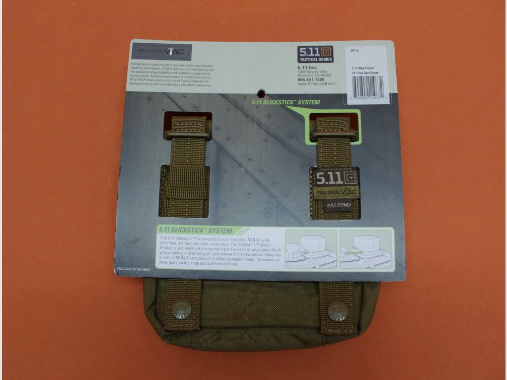 5.11 5.11 6.6 Med Pouch (58715) 131 Płaska ciemna ziemia torba pierwszej pomocy