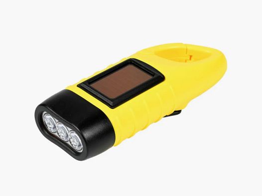 Linterna LED "Twin Power Dynamo" en amarillo