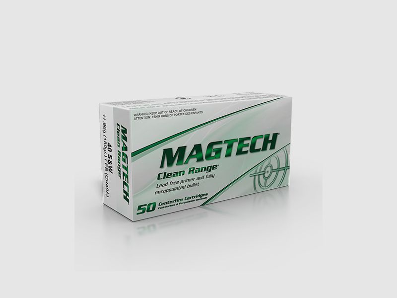 Magtech Clean .40 S&W 180GR FEB Flat 50 Patronen