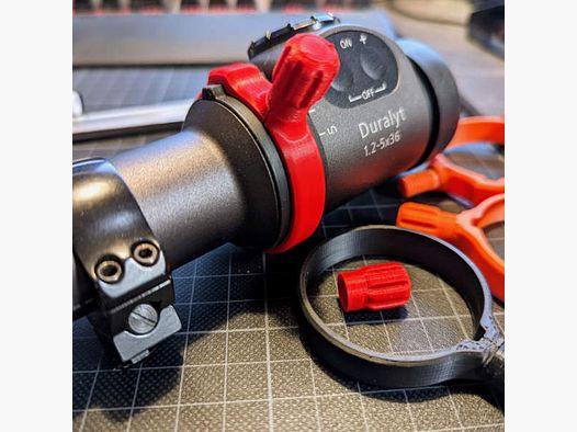 For Zeiss Duralyt: Quick adjustment lever for magnification setting