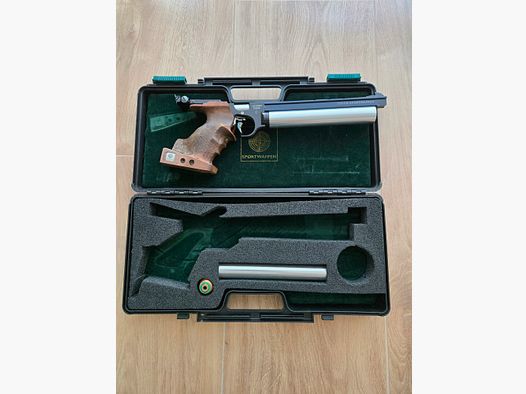 Match-Luftpistole STEYR LP 10 mit 2 Kartuschen, Adapter, Koffer, Werkzeug