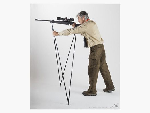 4 STABLE STICK ULTIMATE CARBON shooting stick – 3-piece