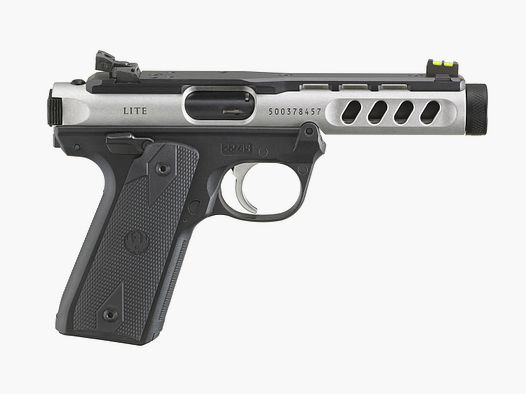 Pistole Ruger Mark IV 22/45 Lite Kal. .22 lr Clear Anodized, O.R. Shield RMS, 4,40" MT1/2-28, 10 Schuss