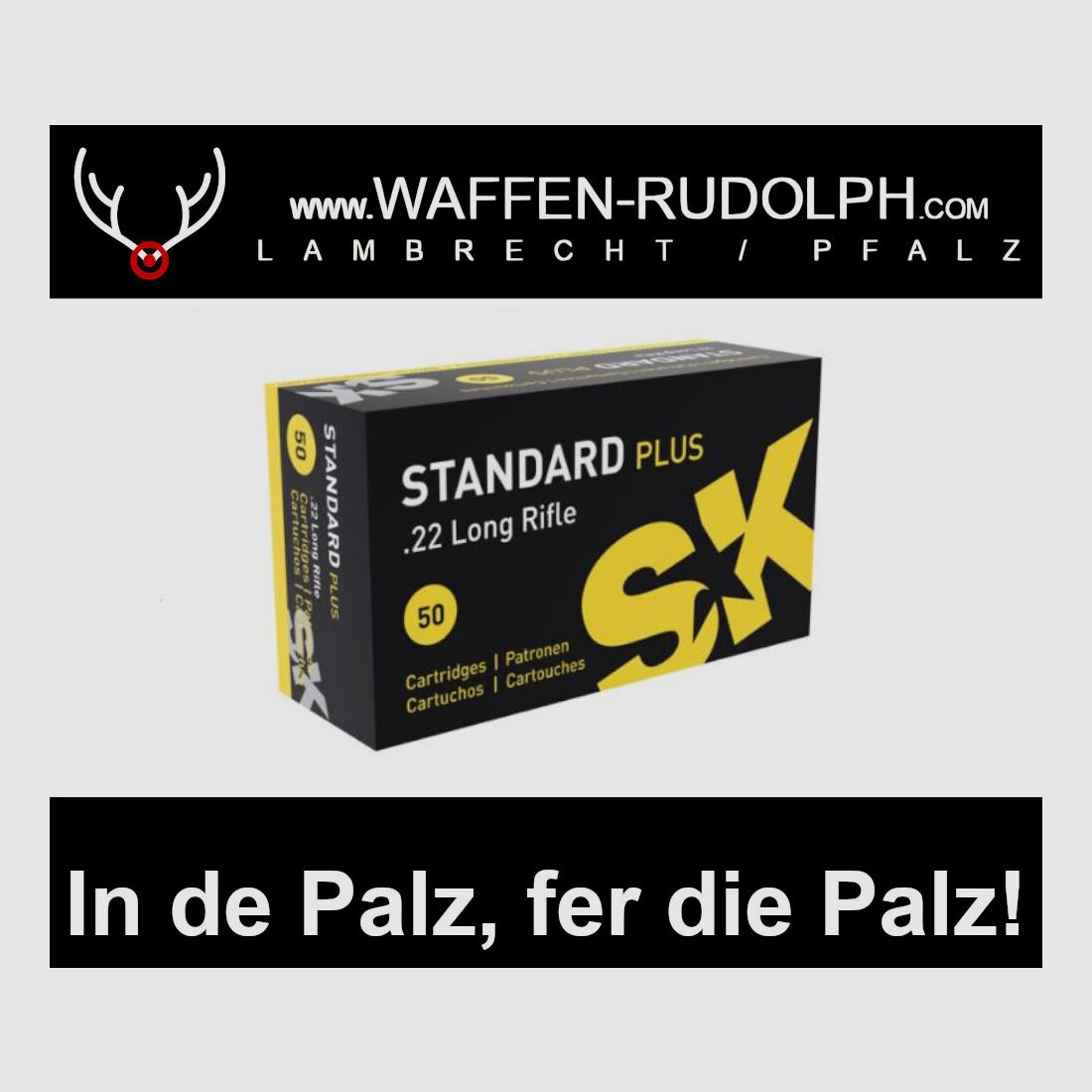 SK Standard Plus .22 lr. Pack: 50 shots *Firearms ownership license required, image 1 of 2