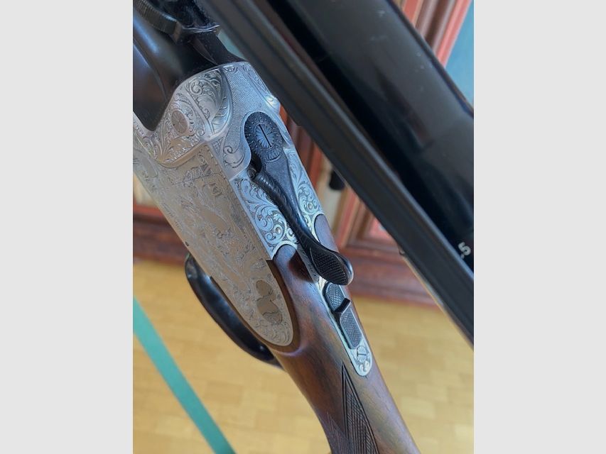 Krieghoff Ulm BBF Bockbüchsflinte mit Wechsellauf Kaliber 6,5x57R 20/76 Magnum WL 16/70 im Gewehrkoffer Waffenkoffer top Zustand Holland & Holland Seitenschlosse