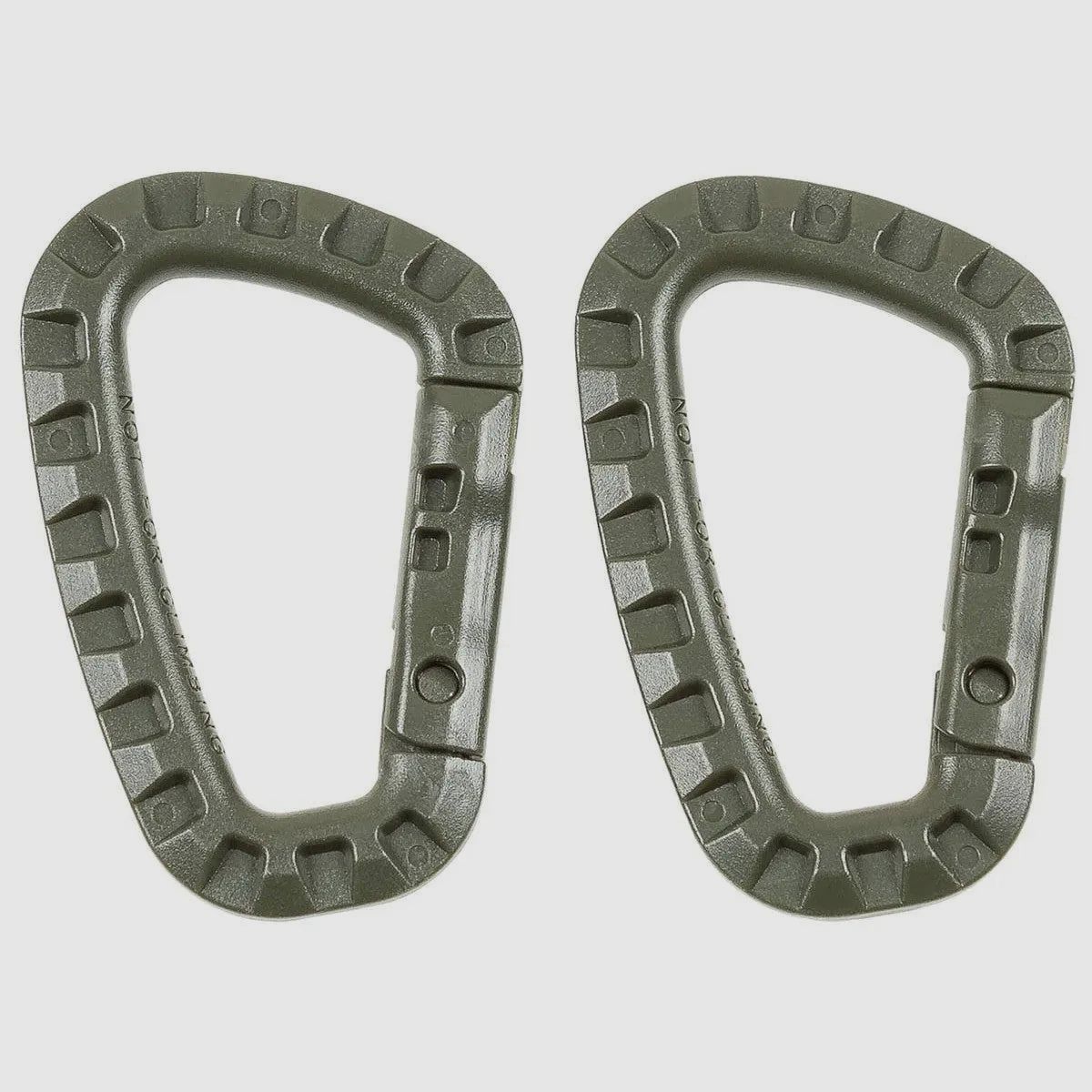 MFH ABS Karabiner Kunststoff oliv 2er Pack