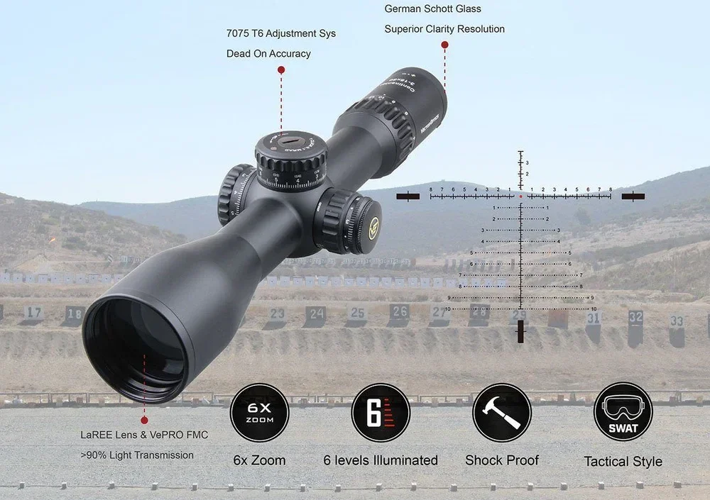 Vector Optics SCFF-28 Continental x6 3-18x50FFP VCT-34