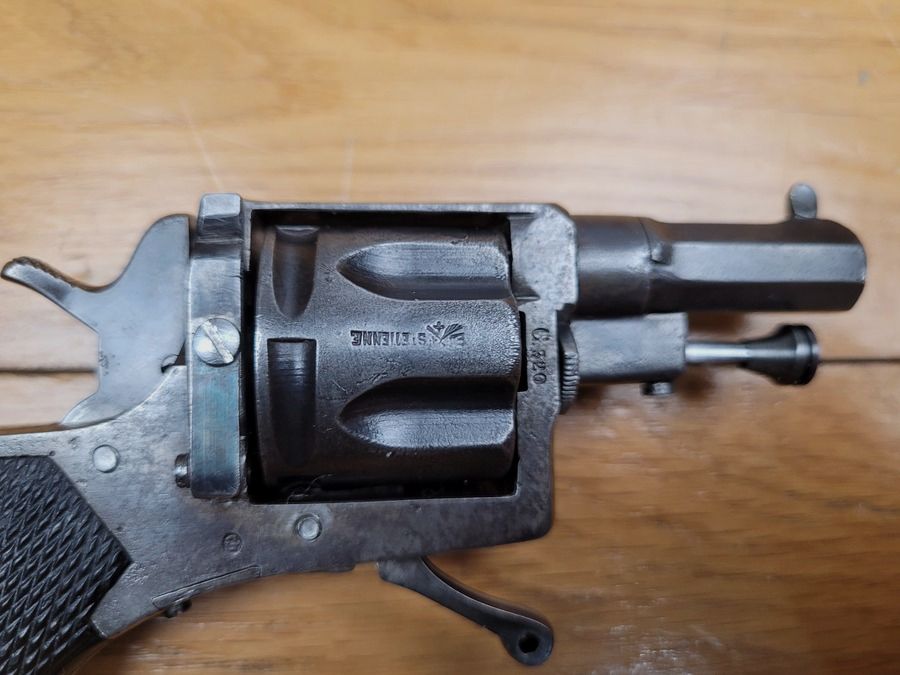 Revolver Typ Modell 1887 Miniatur (!) – Kal. .320 – Perkussion – sechs Schuss – Saint-Étienne von Lamure und Gidrol – sehr guter Zustand, Bild 4 von 20