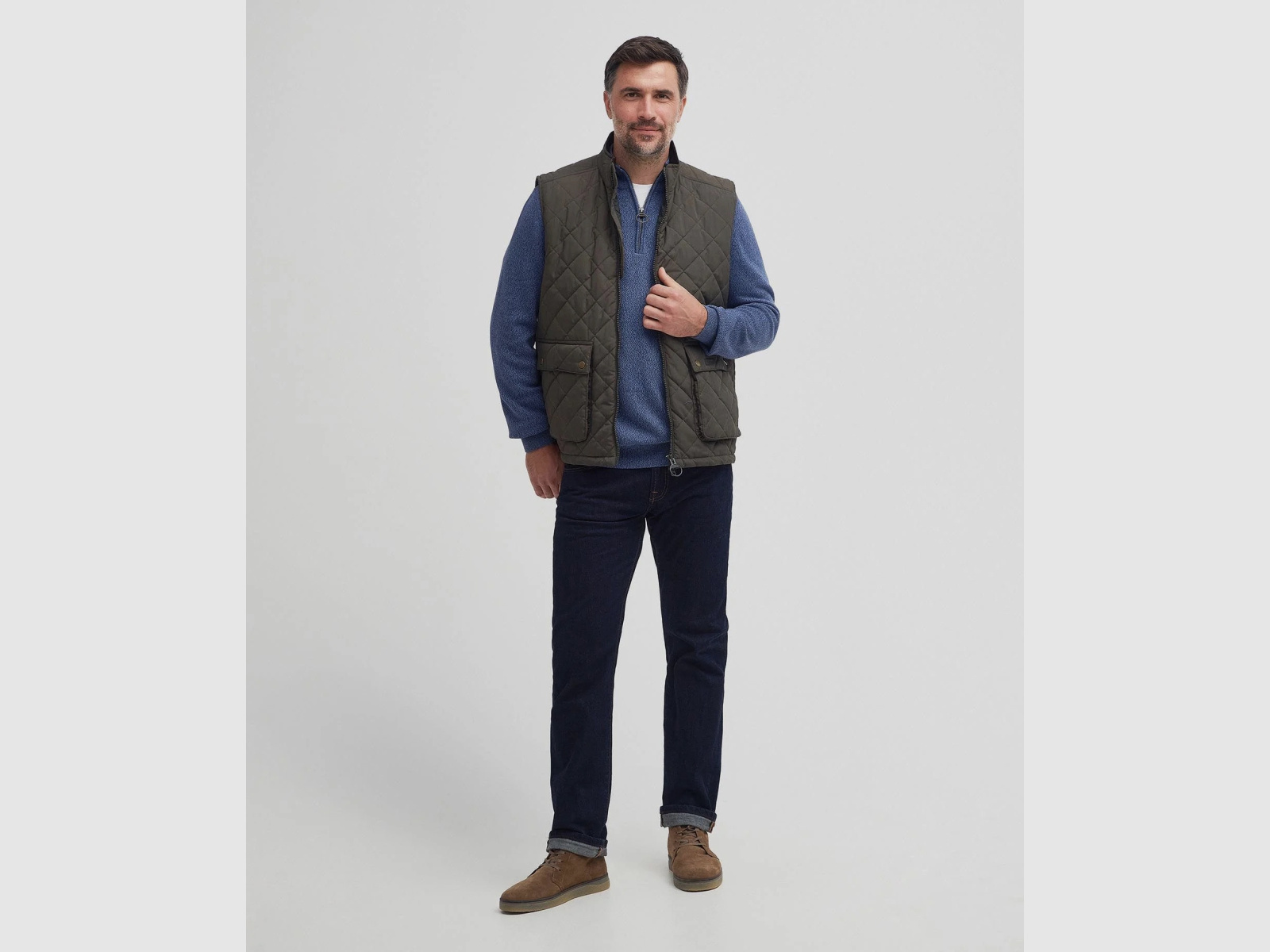 BARBOUR Weste Fernwood Dark Olive