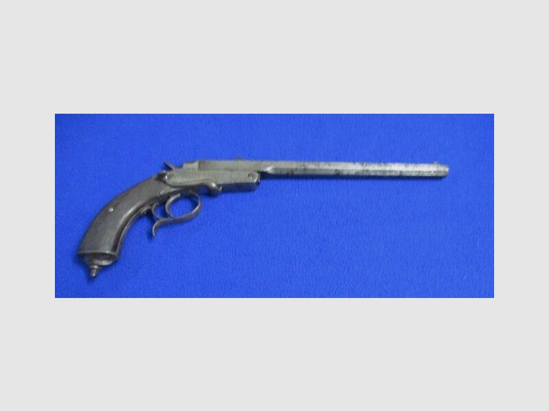 German salon pistol target pistol pre-war single shot on yellow firearms ownership card