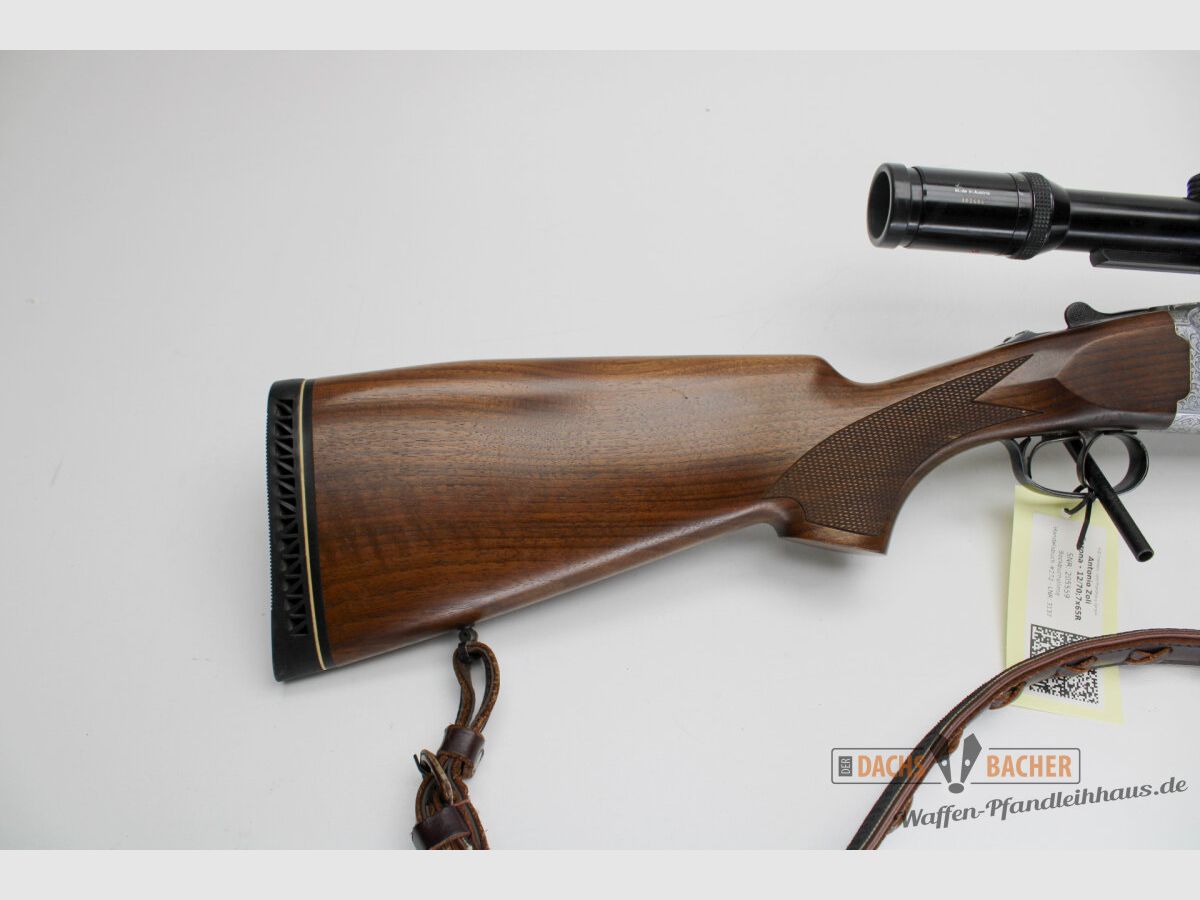 BBF fucile doppietta Antonio Zoli cal. 12/70 + 7x65R con Kahles Helia L 3-12x56