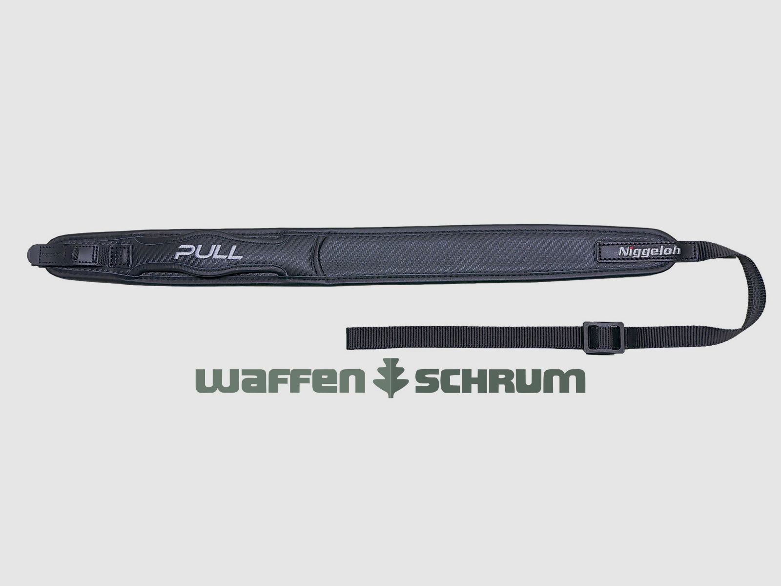 Niggeloh pasek do broni PULL skórzany / węglowy z szybkozłączem