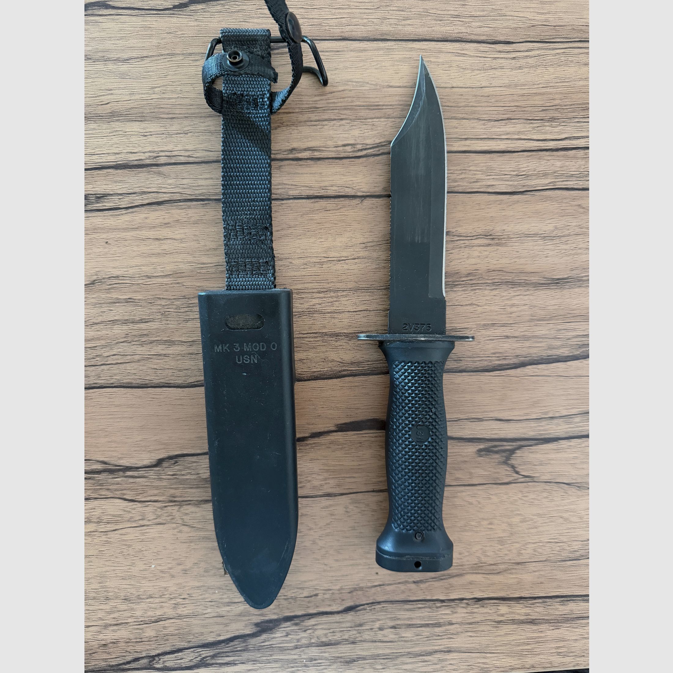 USN MK 3 MOD 0 Kampfmesser mit Originalscheide – sehr guter Zustand