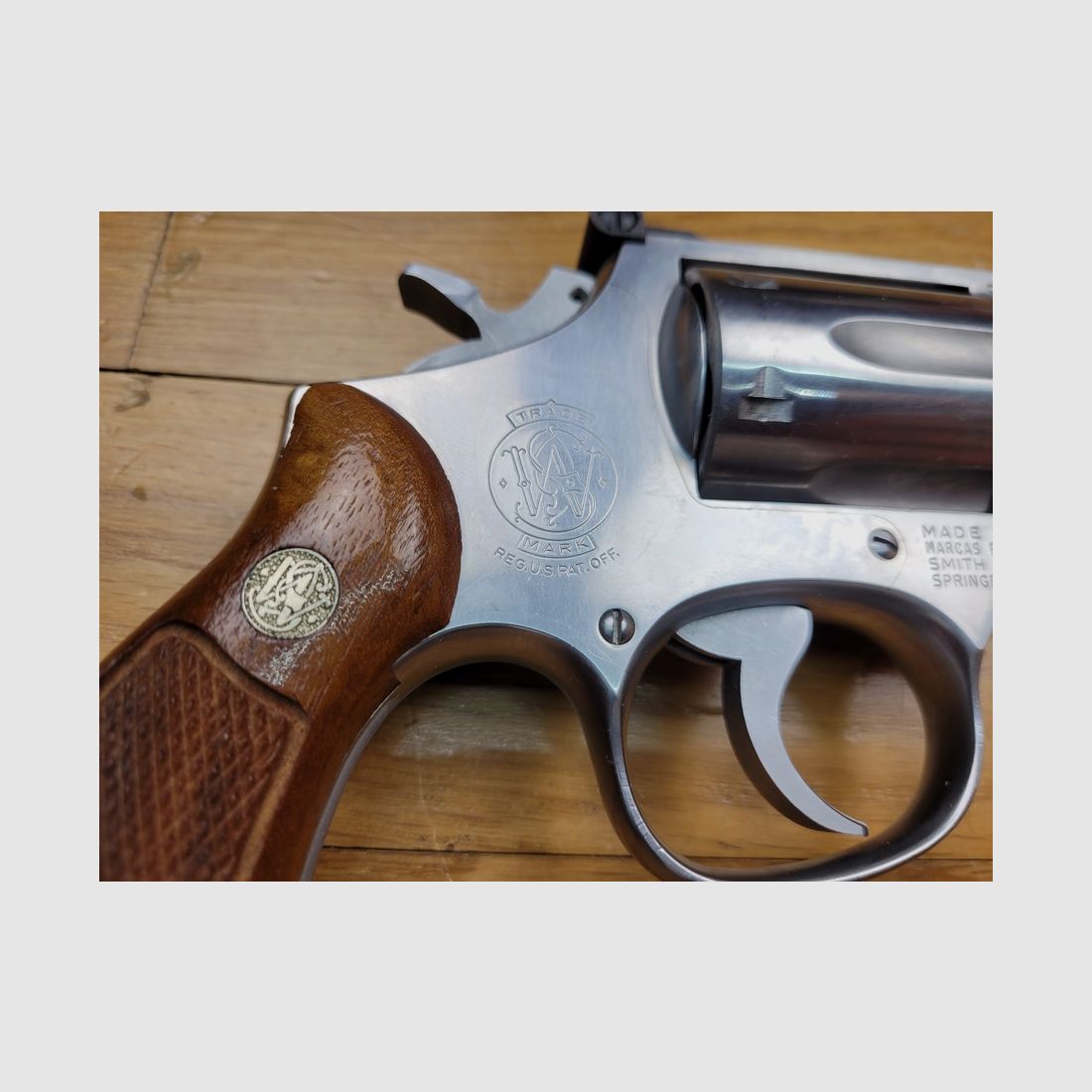 Muy bonito revólver Smith & Wesson M66-1 subnose llamado "Combat Stainless Magnum" – 6 disparos en .357 mag – cañón de 2,5 pulgadas – acabado en acero inoxidable pulido nuevo – M66-1 de 1977 o 1978 – el verdadero "Hand Canon" en estado como nuevo, imagen 15 de 17