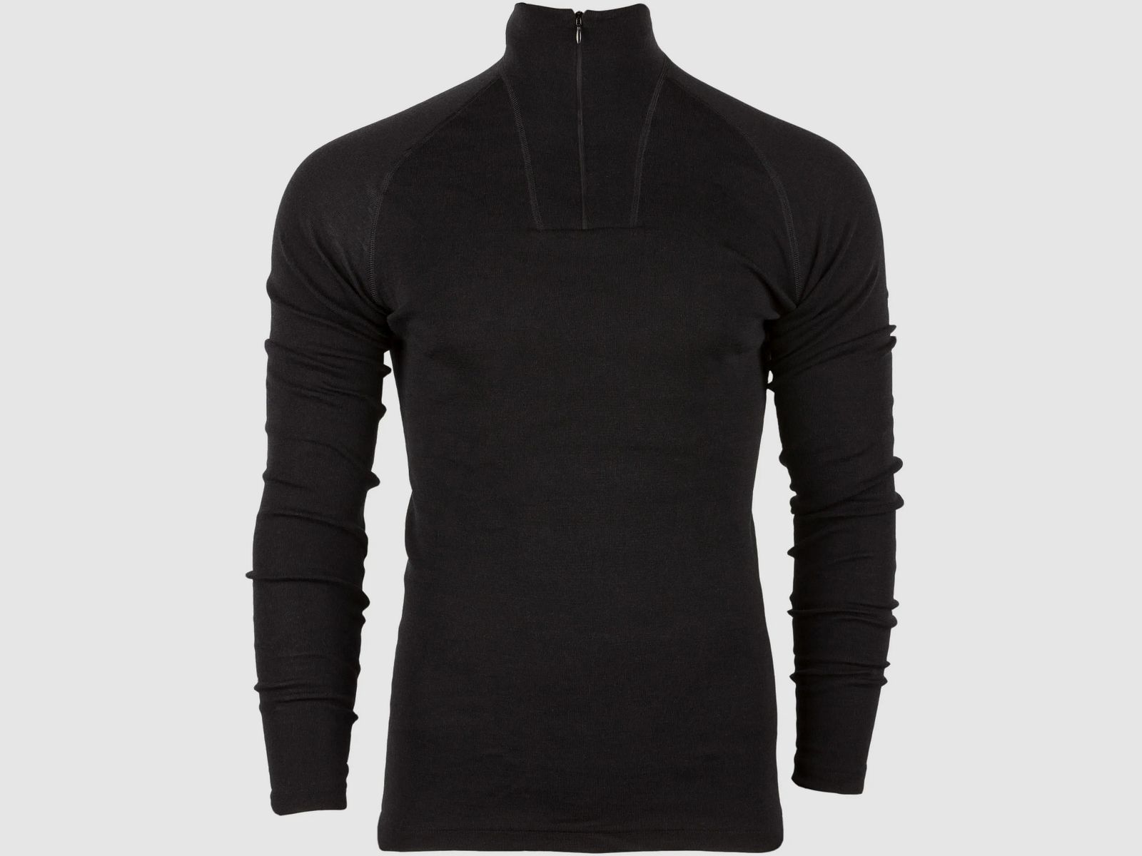 Woolpower Woolpower Unterhemd Zip Turtleneck Lite schwarz