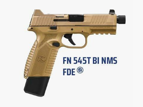 FN 545T BI NMS FDE/FDE GUARD NDS 1x15 1x18 45ACP halbautomatische Pistole sofort verfügbar +20€ deutschlandweiter Versand