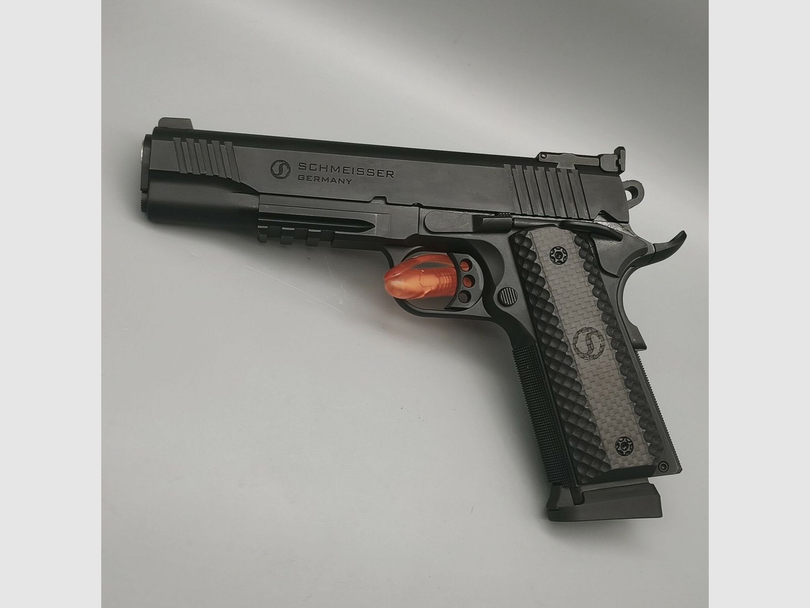 Schmeisser Hugo 1911 5" zwart LPA vizier 9mm Luger, afbeelding 6 van 9