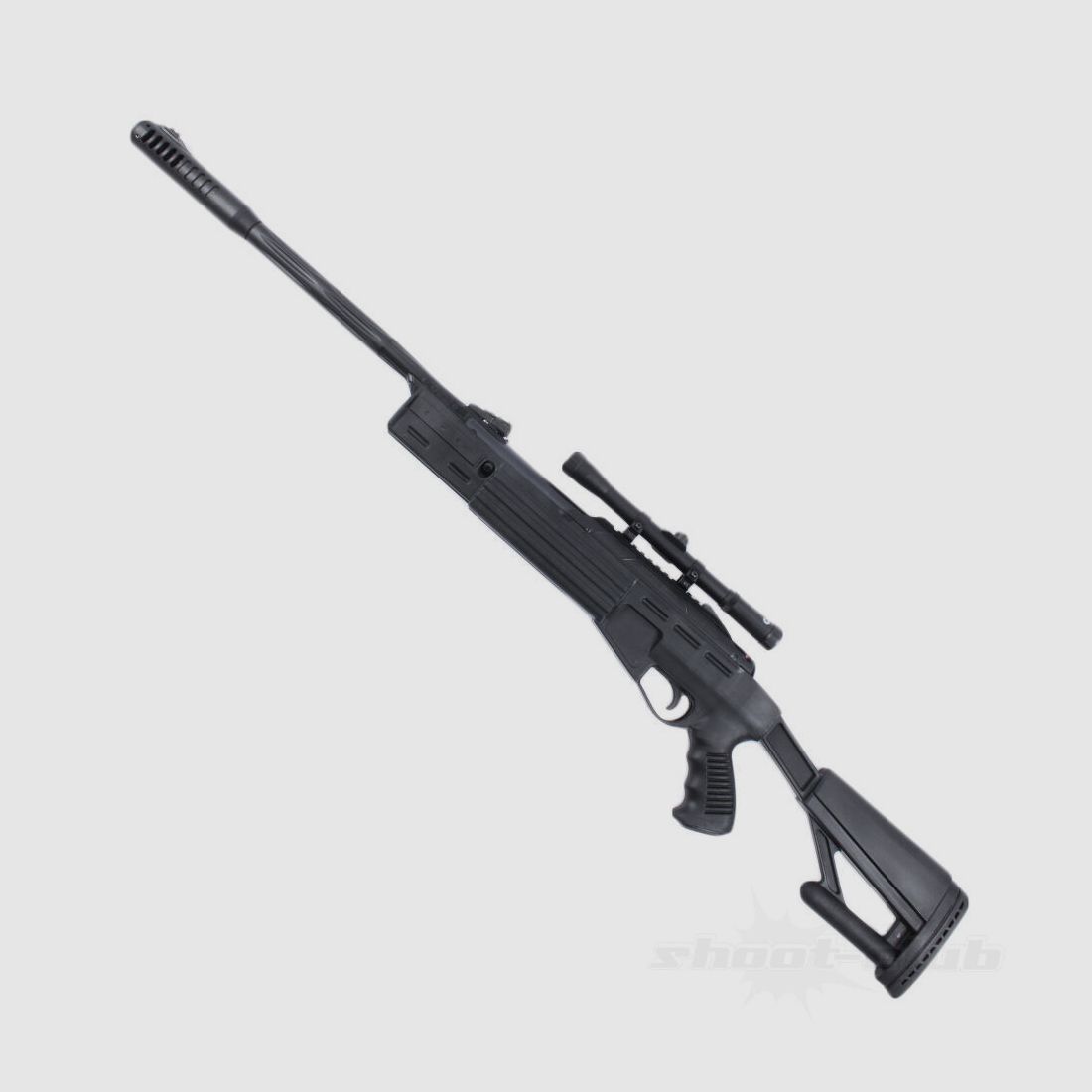 Mercury AirTact Set Kipplauf Gewehr 4,5mm Diabolos mit 4x20 Zielfernrohr