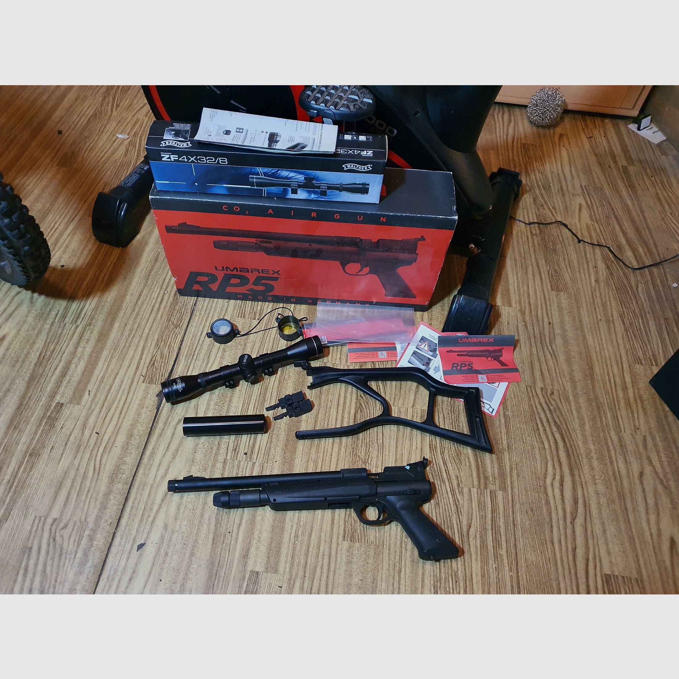Umarex RP5 Carbine Kit CO² Druckluftgewehr Kal. 4,5 mm (.177) Diabolo 7,5 Joule