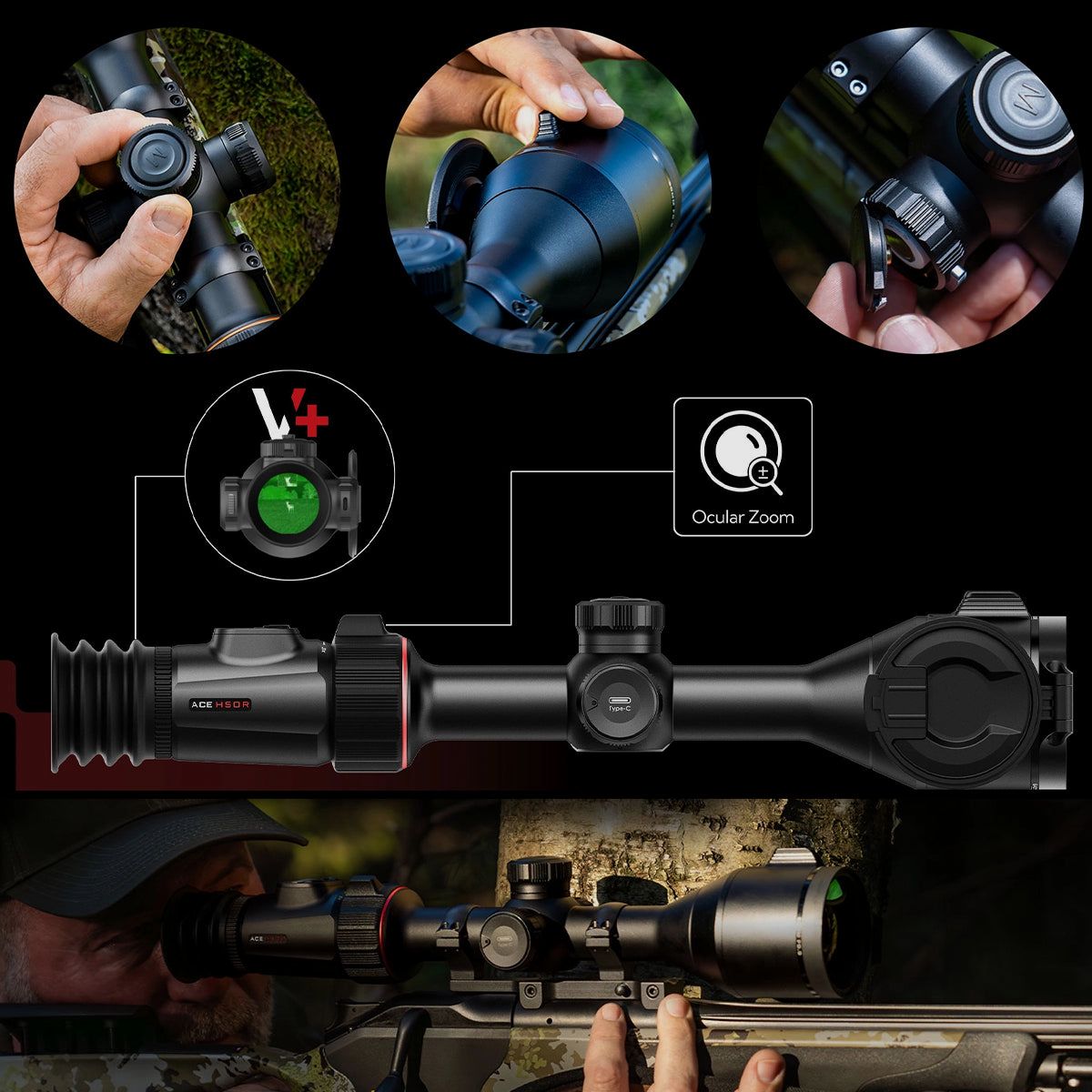 Nocpix ACE AS60R/AS60RRM warmtebeeldzielfernroer met laserafstandsmeter, afbeelding 18 van 24