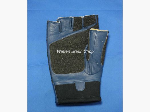 Shooting glove standard half, for left-handed shooters, size L