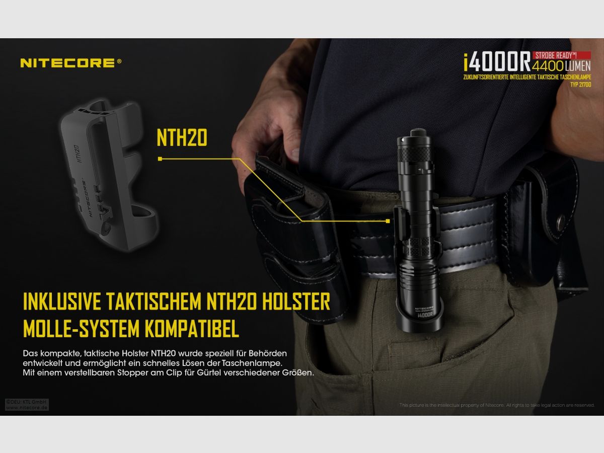 Nitecore I4000R flashlight i4000R 4400 lumens